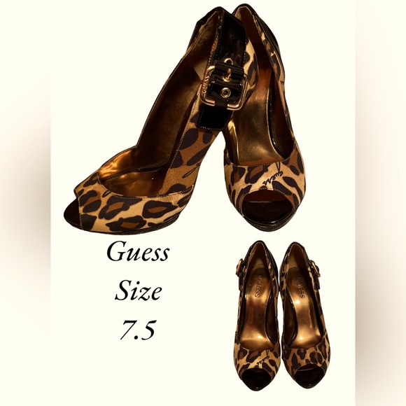 Guess Leopard Heels - Picture 1 of 1